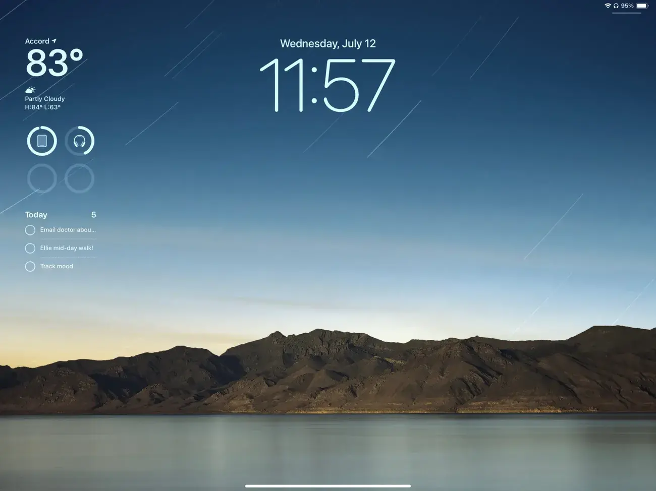 Αρχική οθόνη iPadOS 17