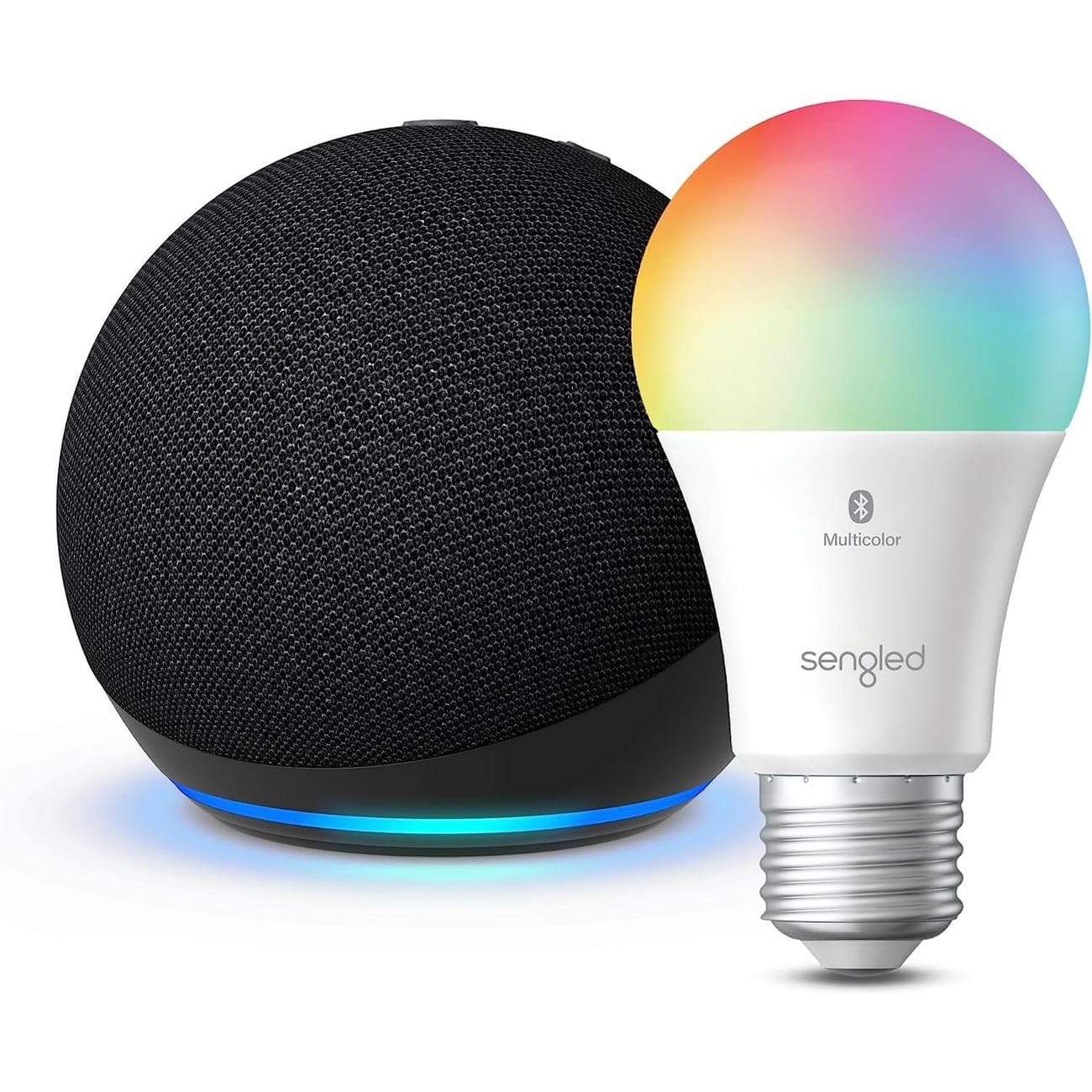 Render του Echo Dot 5th Gen with Sengled Bluetooth Bulb