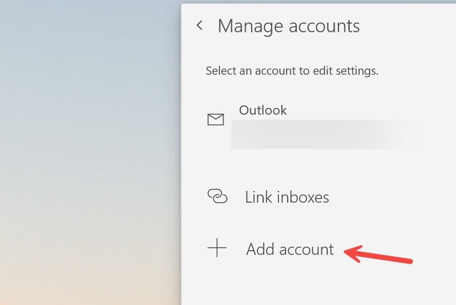 προσθέστε έναν λογαριασμό στο Mail