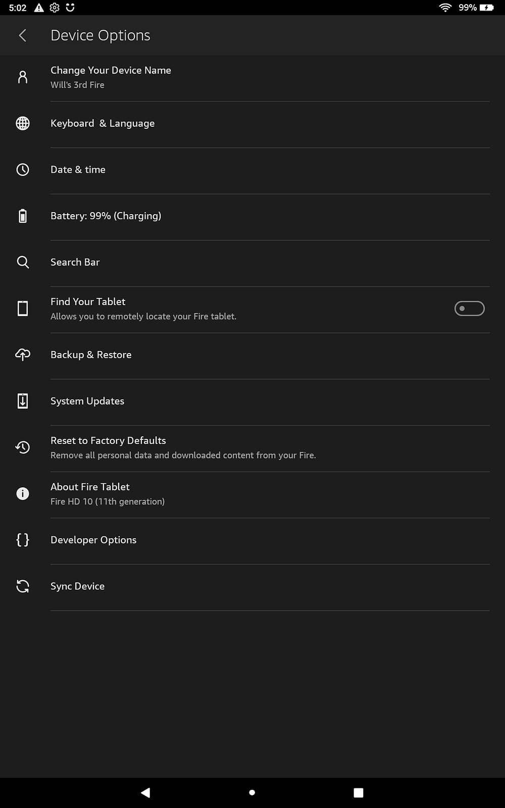 Ενεργοποίηση ADB σε Fire Tab HD 10