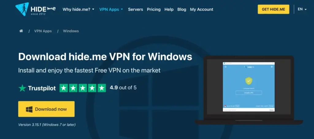 Απόκρυψη με δωρεάν vpn για windows