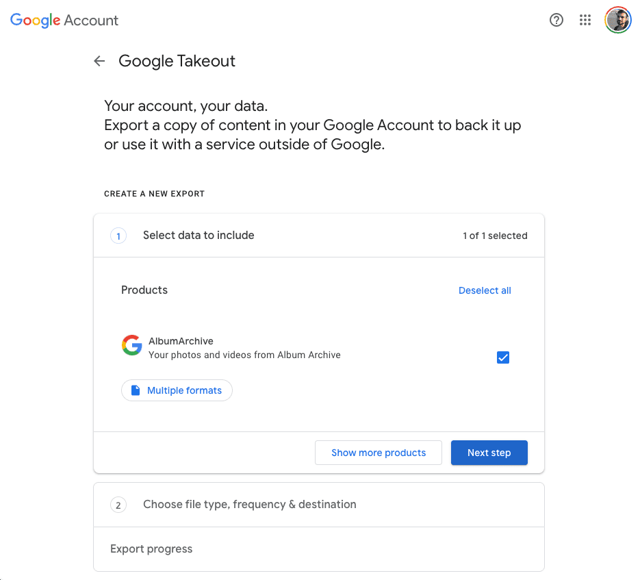 google-album-archive-takeout