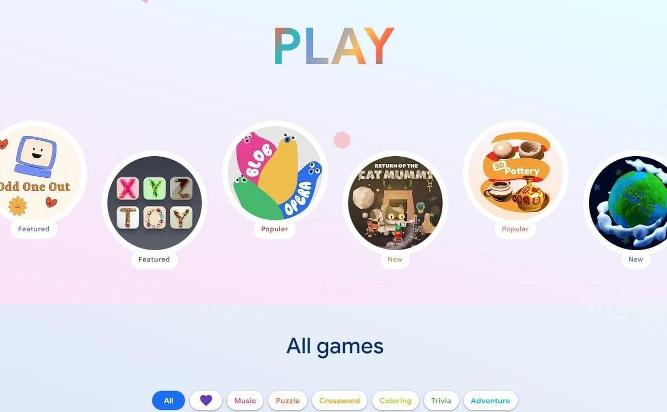 Διαδραστικά παιχνίδια Google Arts & Culture