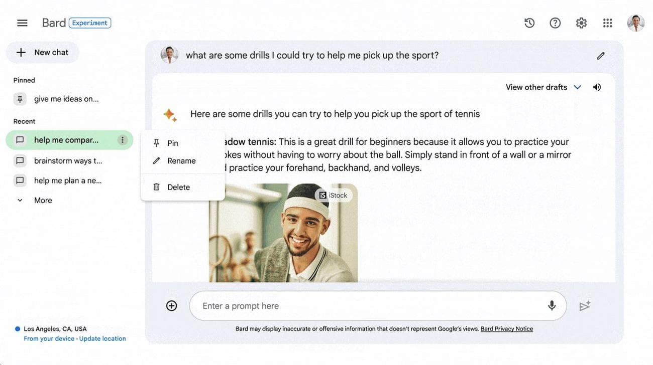 google-bard-rename-pin-sidebar