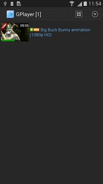 αρχείο βίντεο στην εφαρμογή gplayer