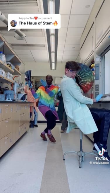 A screenshot of one of Isaacs' TikTok videos. 