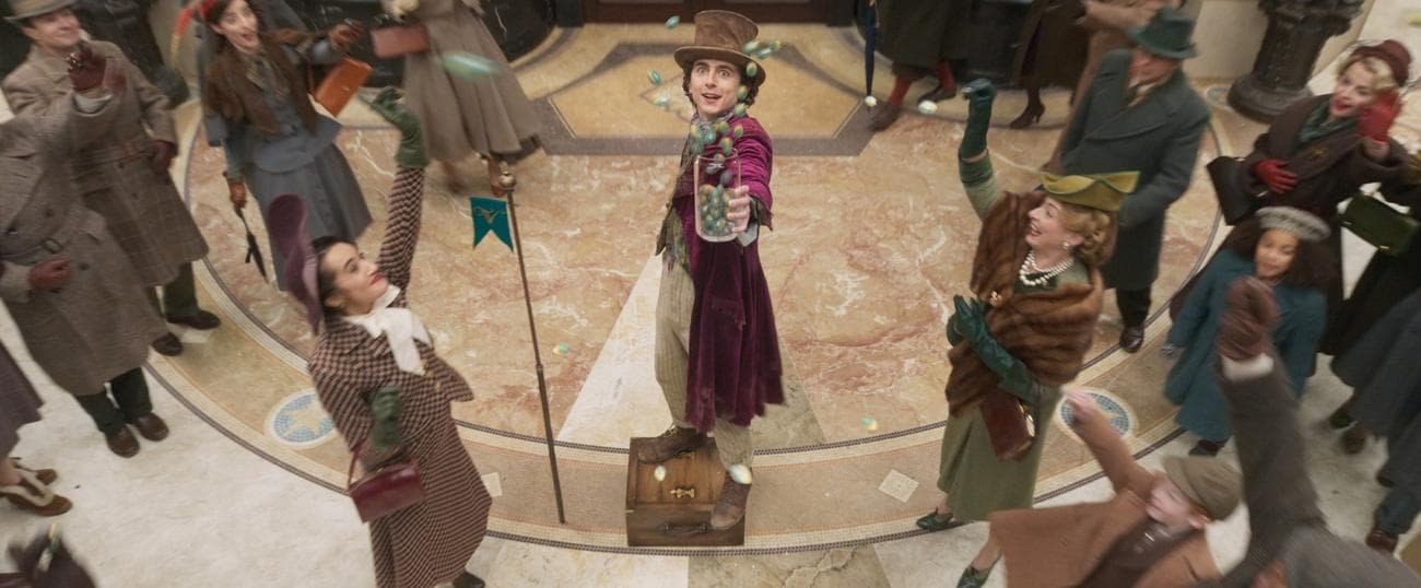 Ο Timothée Chalamet ως Willy Wonka 