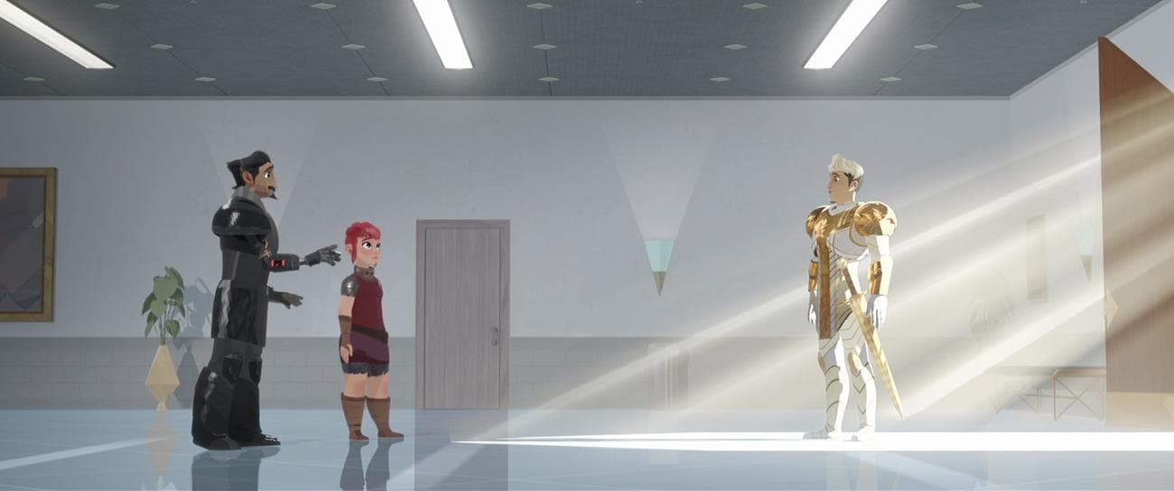 Ο Μπάλιστερ και η Νιμόνα αντιμετωπίζουν τον Αμβρόσιο. 