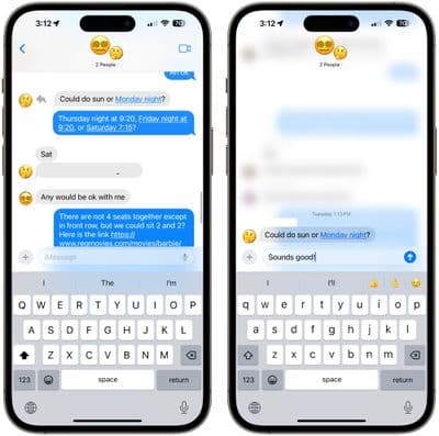ios 17 μηνύματα σάρωση απάντηση