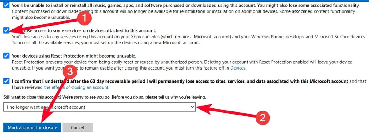 Επισήμανση λογαριασμού Microsoft για κλείσιμο σε υπολογιστή