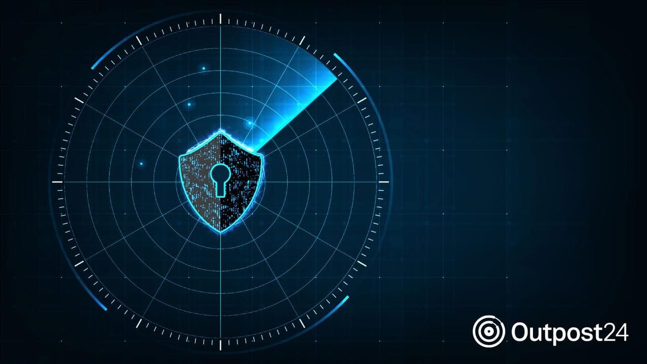 Cybersecurity radar showing threats