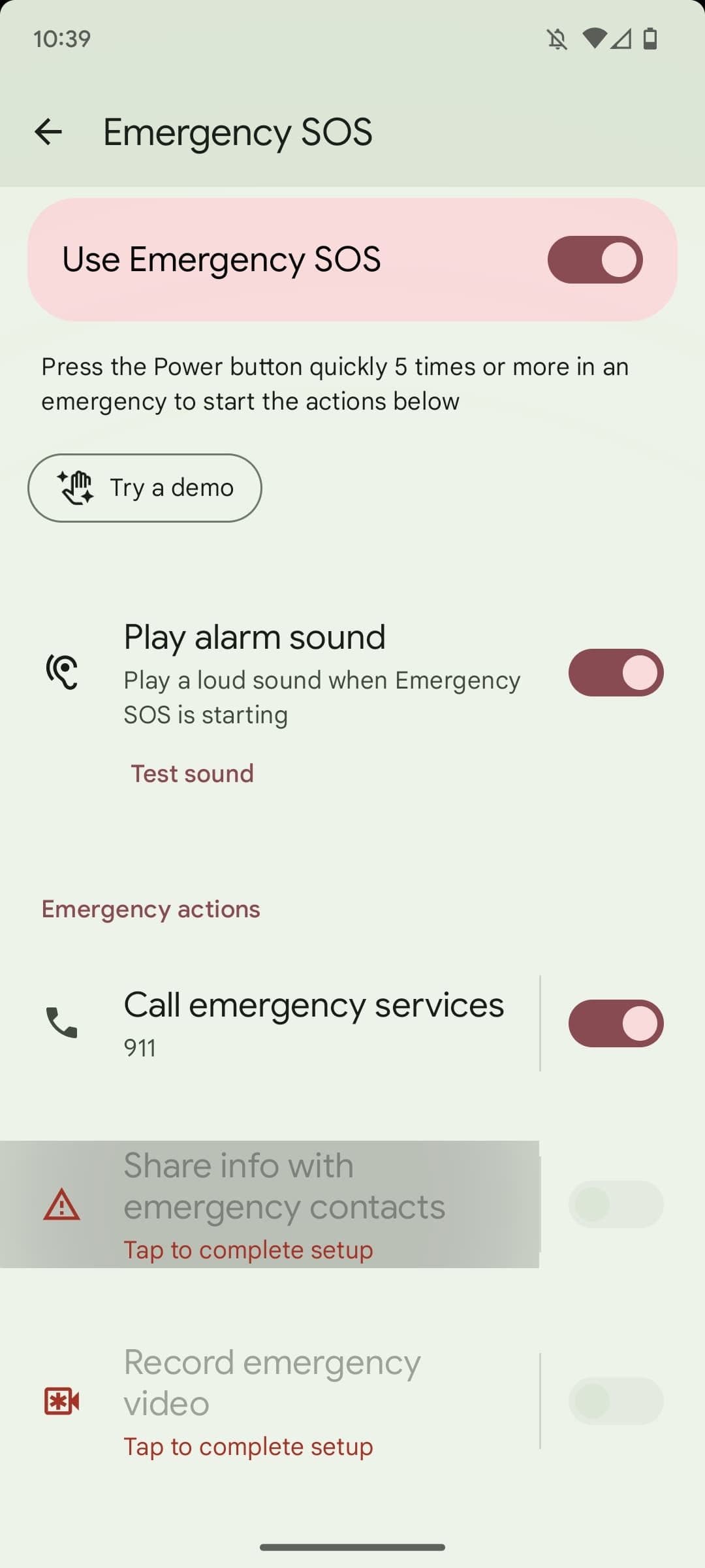 μοιραστείτε πληροφορίες με επαφές έκτακτης ανάγκης