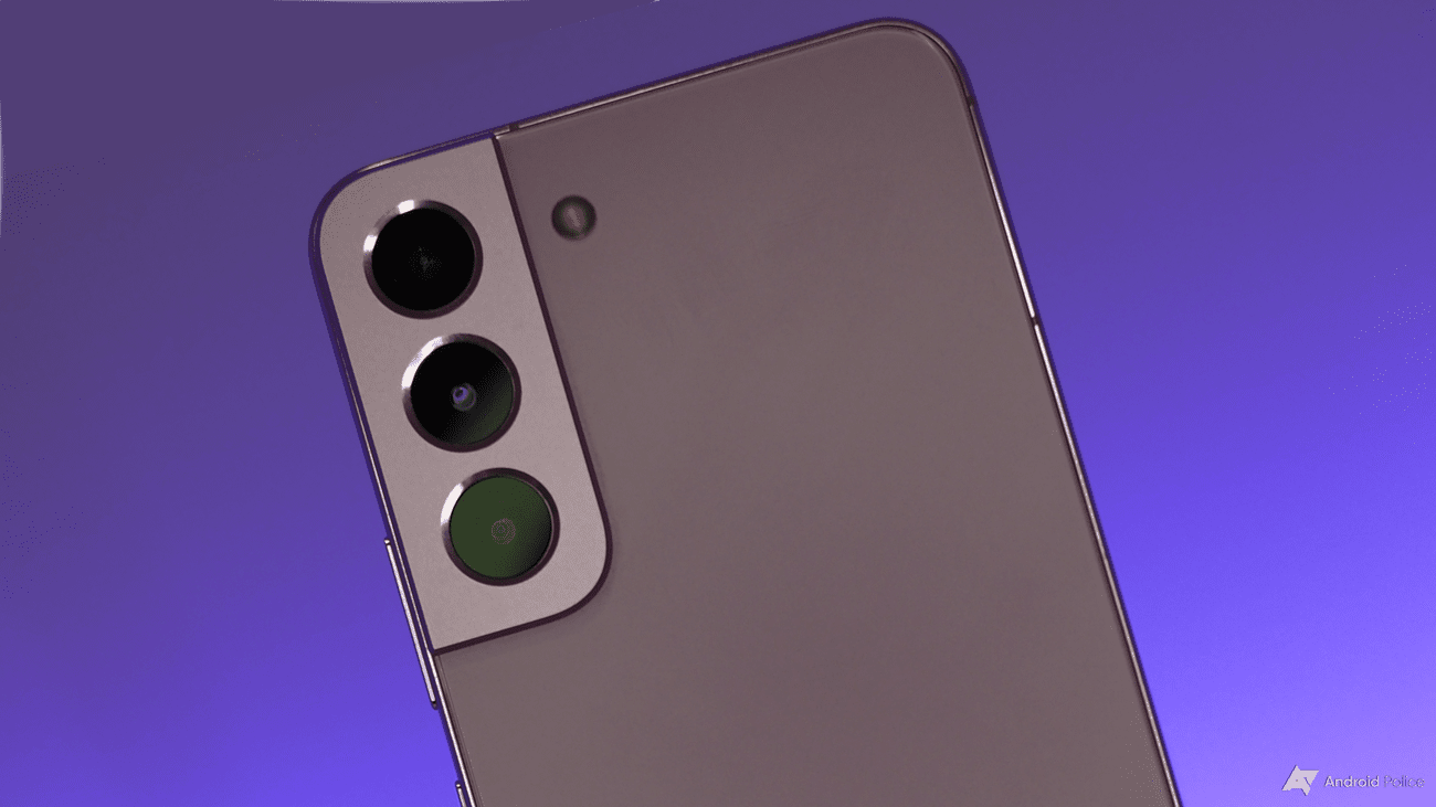 Κοντινό πλάνο με κάμερα Samsung Galaxy S22