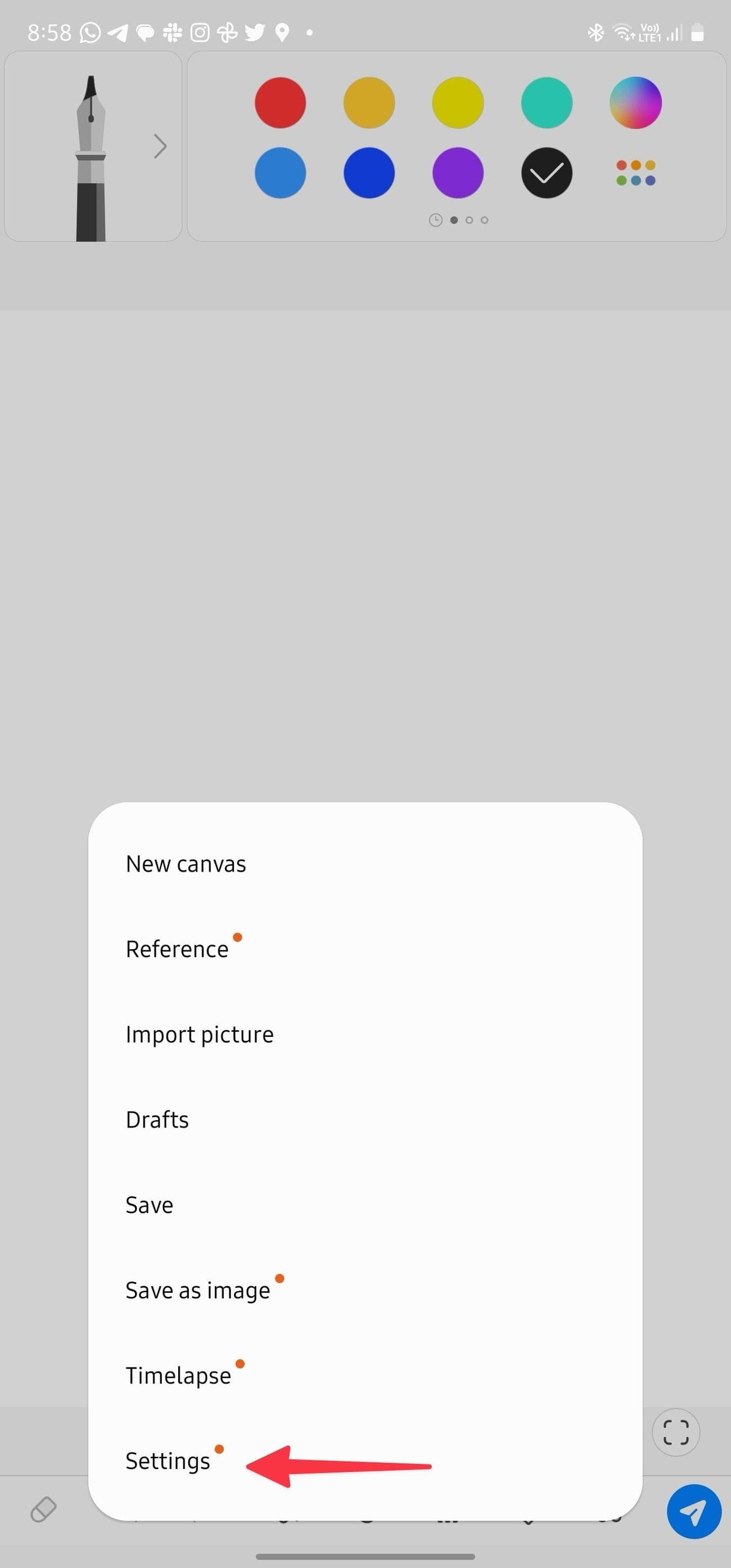 Ρυθμίσεις PENUP