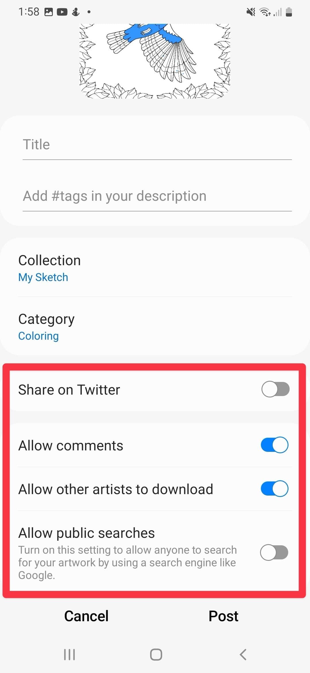 Απόρρητο PENUP