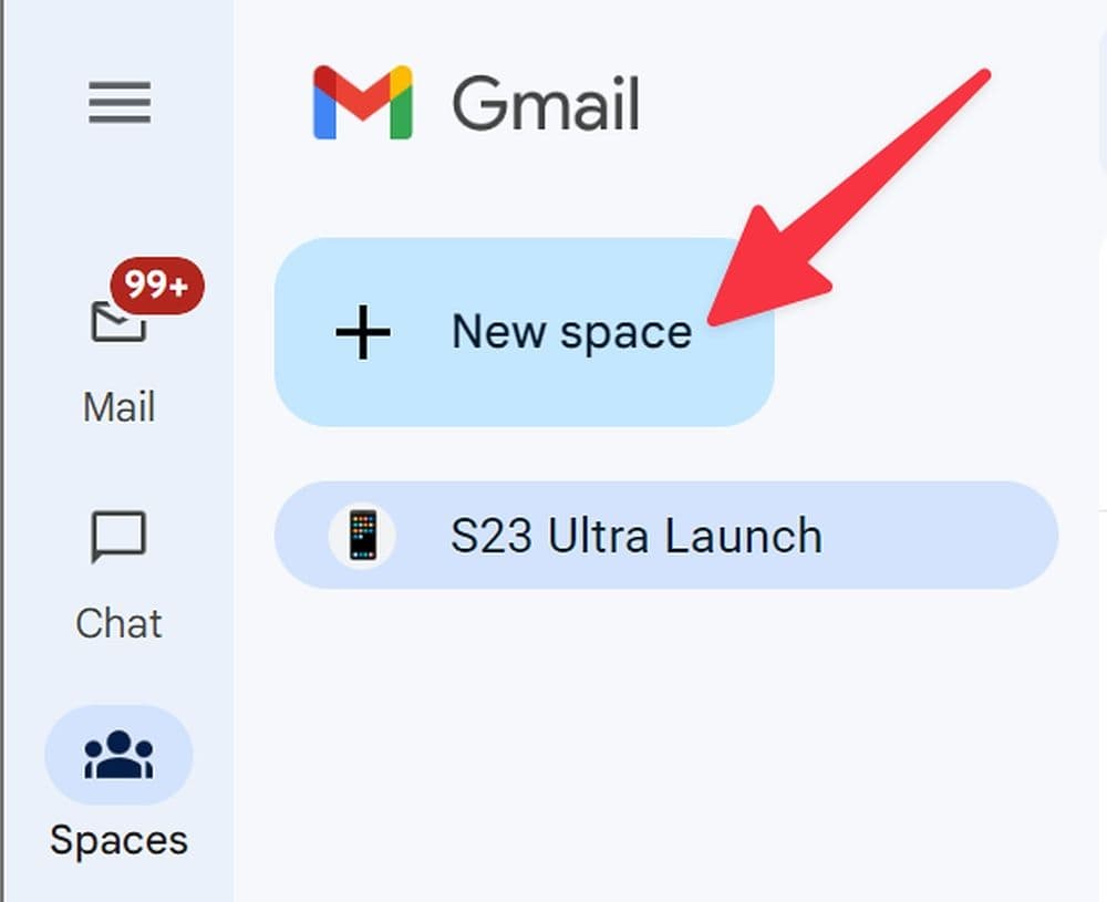 Δημιουργήστε ένα νέο Space στο Gmail