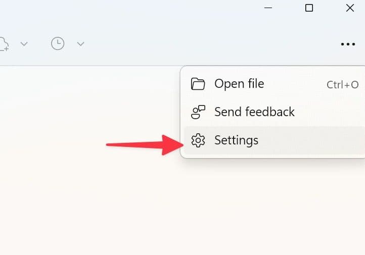 ανοίξτε τις ρυθμίσεις του εργαλείου αποκοπής
