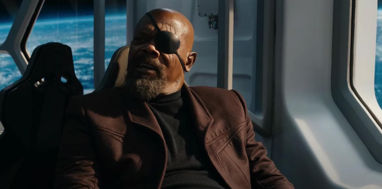 Ο Nick Fury (Samuel L. Jackson) στο τρέιλερ 2 του The Marvels.