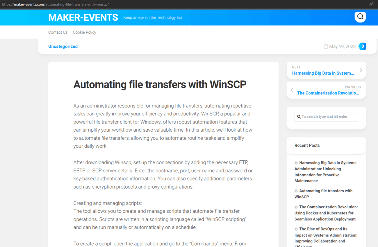 Ιστότοπος που προωθείται μέσω κακόβουλης διαφήμισης