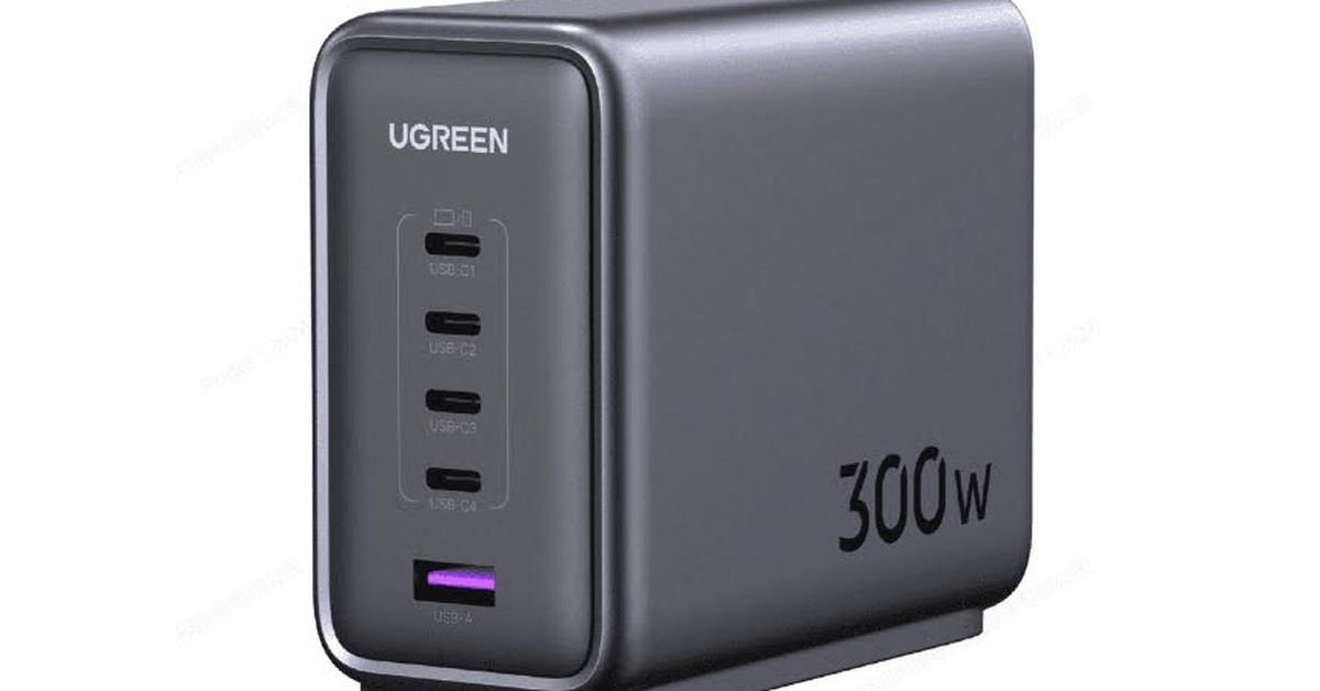 Ο φορτιστής GaN 300W της Ugreen διαθέτει τέσσερις θύρες USB-C υψηλής ισχύος για όλες τις συσκευές σας
