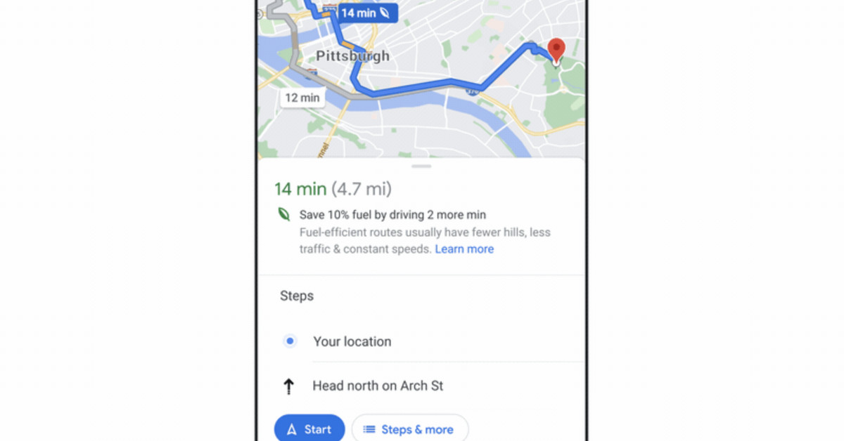 Οι χρήστες των Χαρτών Google επιλέγουν πιο οικονομικές διαδρομές
