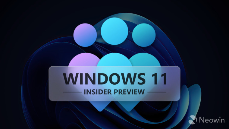 A big Windows Insider logo with Windows 11 Insider Preview on it