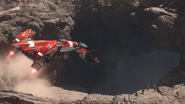 Star Citizen cave entrance
