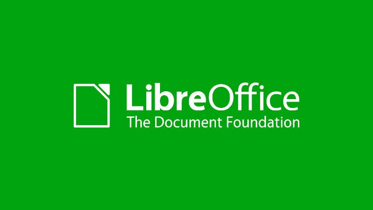 The LibreOffice logo on a green background