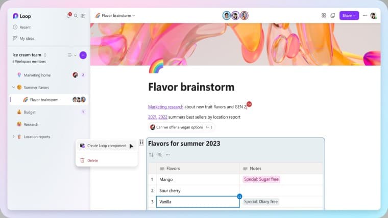 Στιγμιότυπο οθόνης βρόχου της Microsoft