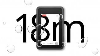 Το Action 4 μπορεί να βουτήξει έως και 18 μέτρα χωρίς θήκη, έως και 60 μέτρα με θήκη