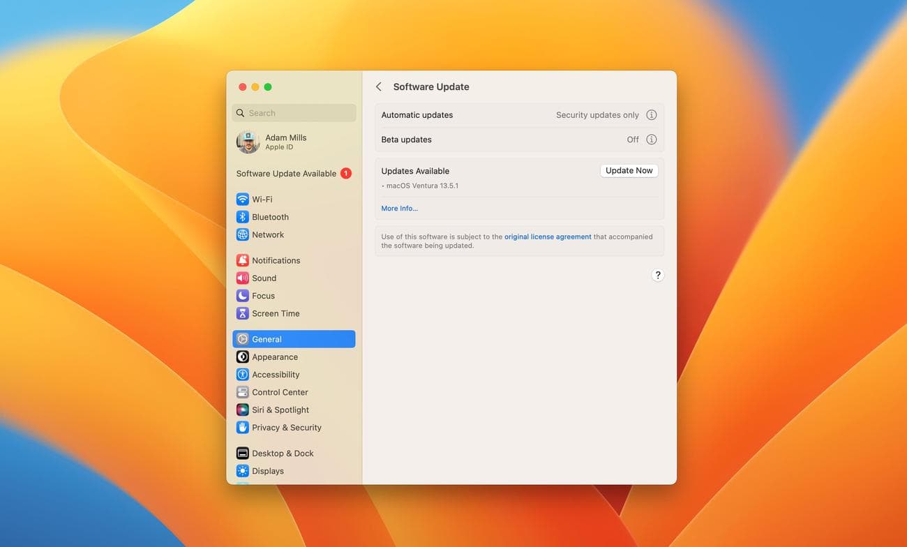 , Δείτε πόσο χρόνο διαρκεί η ενημέρωση του macOS Ventura 13.5.1, TechWar.gr