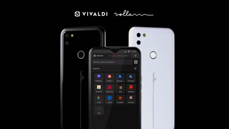 Vivaldi browser on Volla Phone