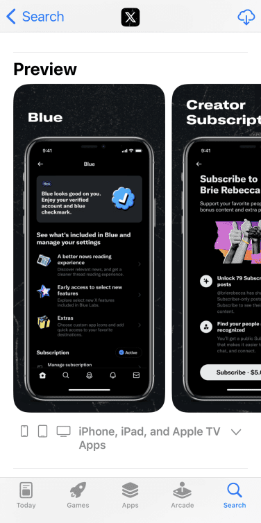 , Η αλλαγή του ονόματος «X» του Twitter οδήγησε σε τεράστια μείωση στις λήψεις του App Store, TechWar.gr