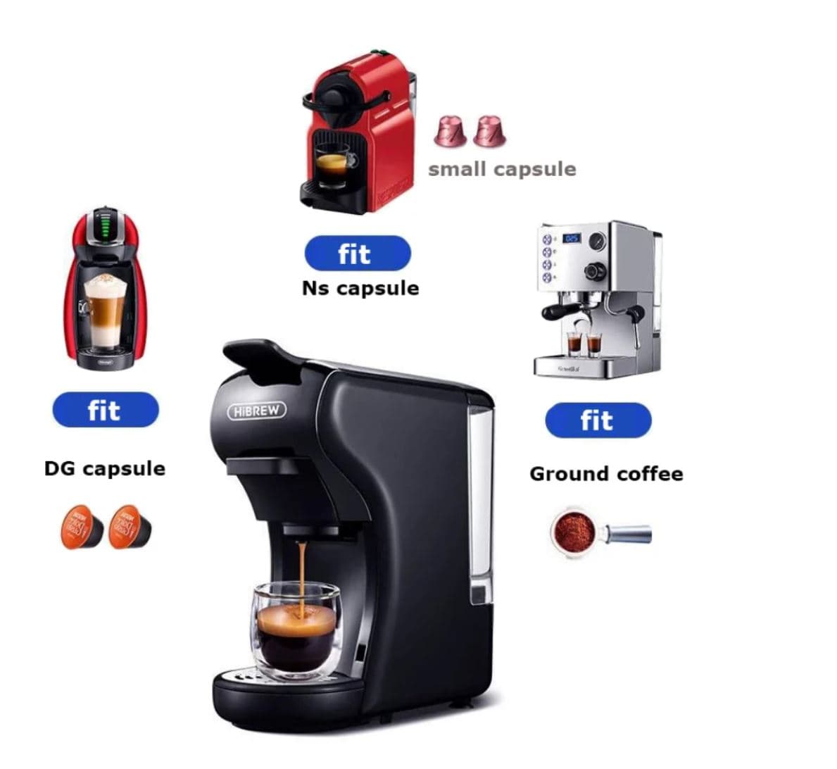 , HiBREW H1A : ΠΟΛΥΜΗΧΑΝΗ Espresso που δουλεύει με κάψουλες Nespresso, Dolce Gusto αλλά και χύμα καφέ, με 78.9€ από Ευρώπη!, TechWar.gr