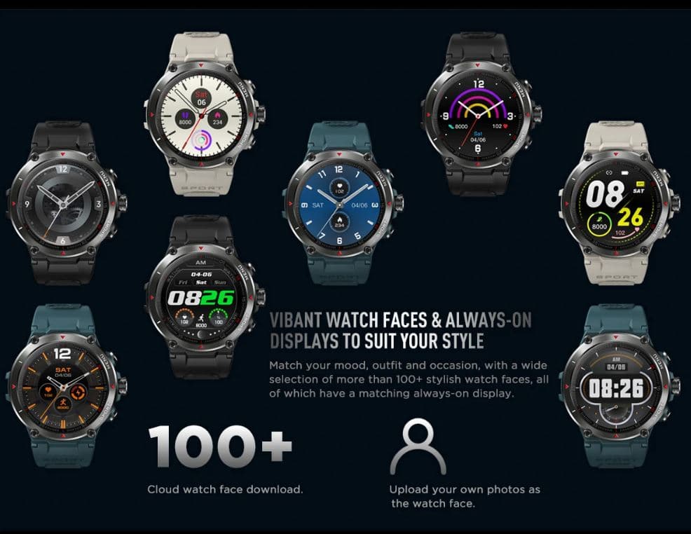 , [Δύο έμειναν] Zeblaze Stratos 2 : Always on AMOLED οθόνη , με GPS , αδιάβροχο στις 5atm και SpO2 Monitor στα 45.9€!, TechWar.gr