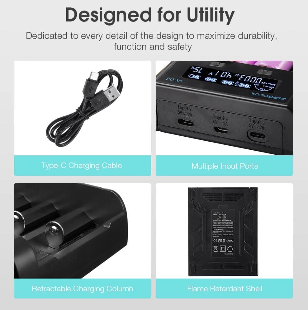 , Astrolux VC04 : Ένας εξαιρετικός και πολύ οικονομικός φορτιστής για πολλούς τύπους μπαταριών στα 13.7€!, TechWar.gr