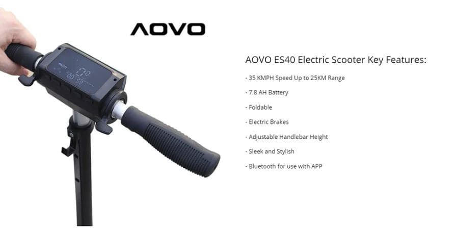 , AOVOPRO ES40 – Η πιο οικονομική πρόταση της AOVOPRO σε πατίνι έως 350W (25χλμ/ώρα – 25χλμ αυτονομία – αντοχή έως 120κιλά), TechWar.gr