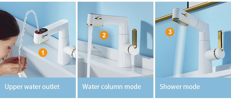 , Πολυ-λειτουργική βρύση νιπτήρα απο την AGSIVO με επέκταση 60cm και προβολή της θερμοκρασίας του νερού!, TechWar.gr