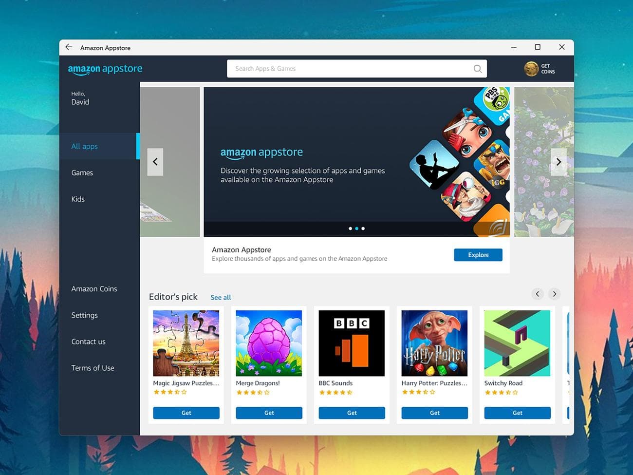 Το κατάστημα εφαρμογών της Amazon θα σας επιτρέψει να εκτελείτε εφαρμογές και παιχνίδια Android σε υπολογιστές με Windows.