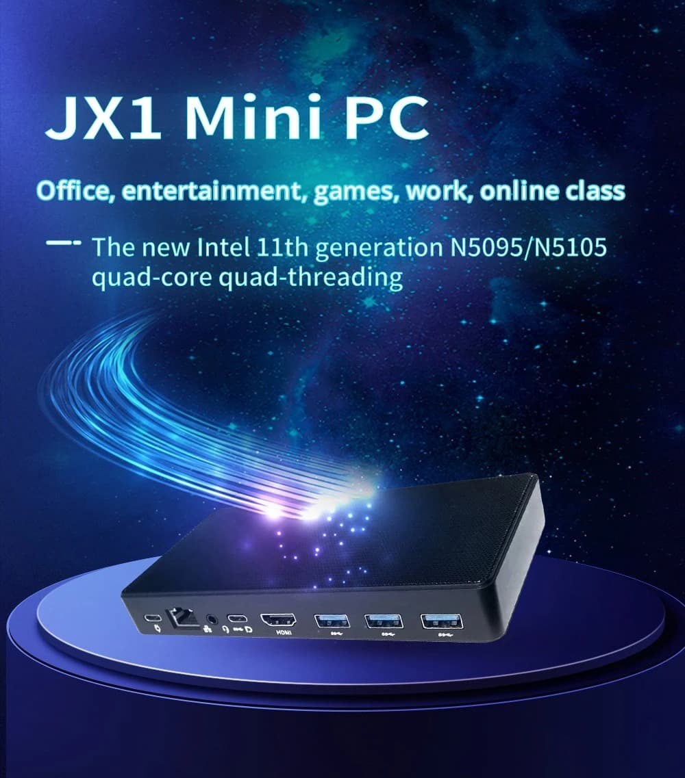 [#Ιστορικό_χαμηλό] JX1 MINI PC : Υπολογιστής ΜΙΑ ΣΤΑΛΙΑ, με Intel N5105 και 8GB RAM και 256GB SSD στα 122,5€!