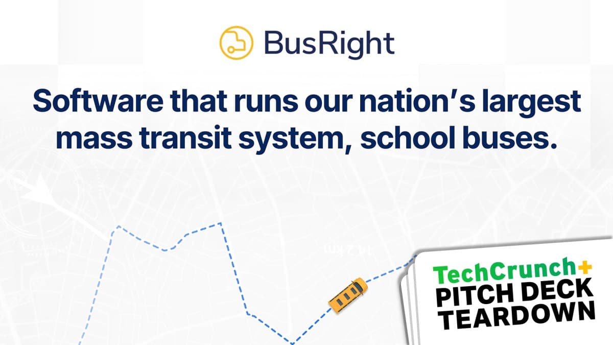 Sample Series A pitch deck: BusRight's $7M deck
