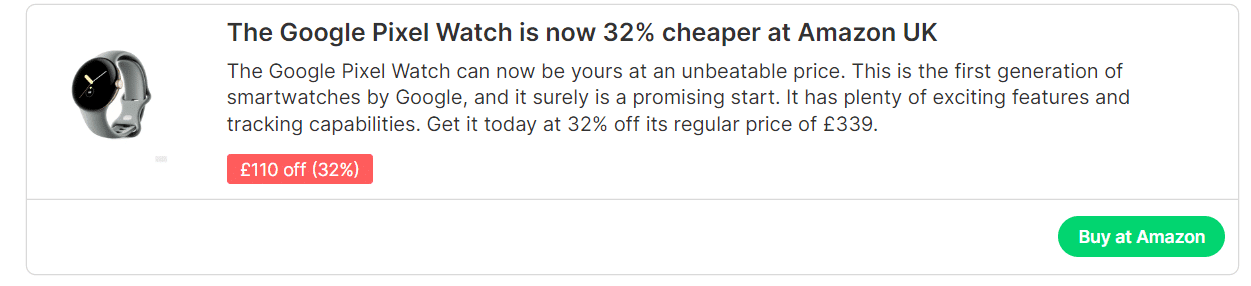 , Αποκτήστε το Google Pixel Watch σε ασυναγώνιστη τιμή στο Amazon UK, TechWar.gr