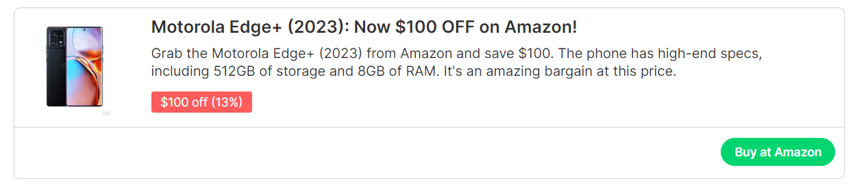 , Η τρέχουσα έκπτωση της Amazon στο high-end Motorola Edge+ (2023) 512 GB κάνει το τηλέφωνο απλά ακαταμάχητο, TechWar.gr
