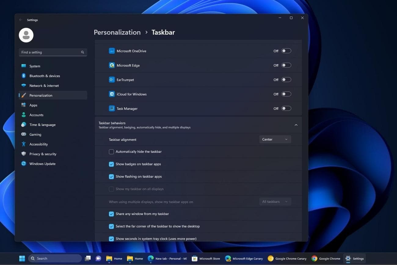 , Συνεχίστε με τη λειτουργία της γραμμής εργασιών «ποτέ μη συνδυάζετε» των Windows 11, TechWar.gr