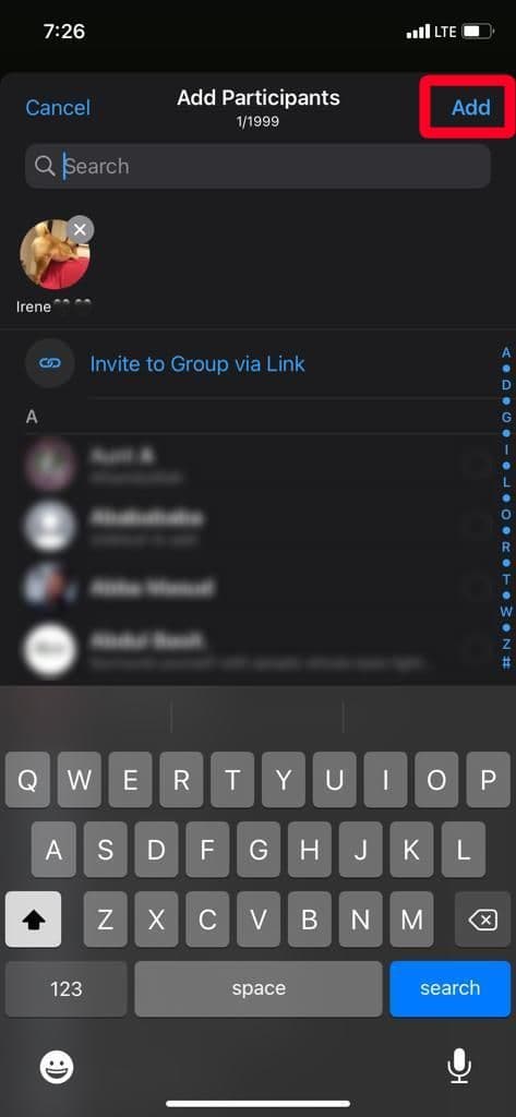 members added to WhatsApp community