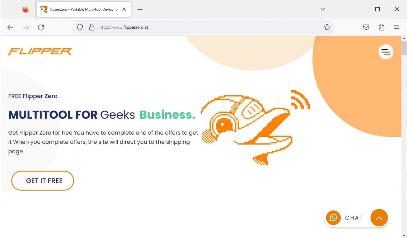 Ψεύτικος ιστότοπος FlipperZero