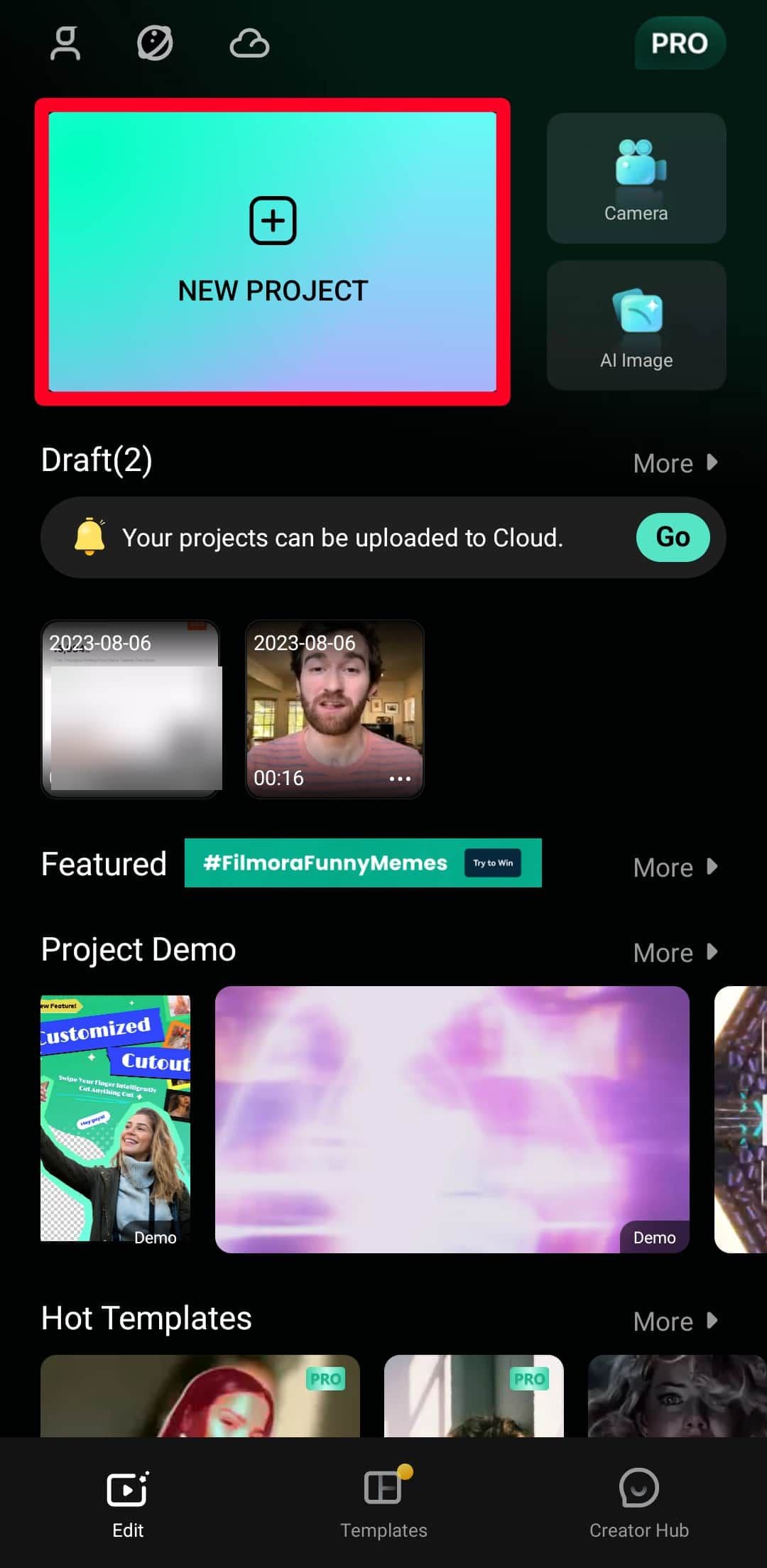 Εφαρμογή Filmora για κινητά