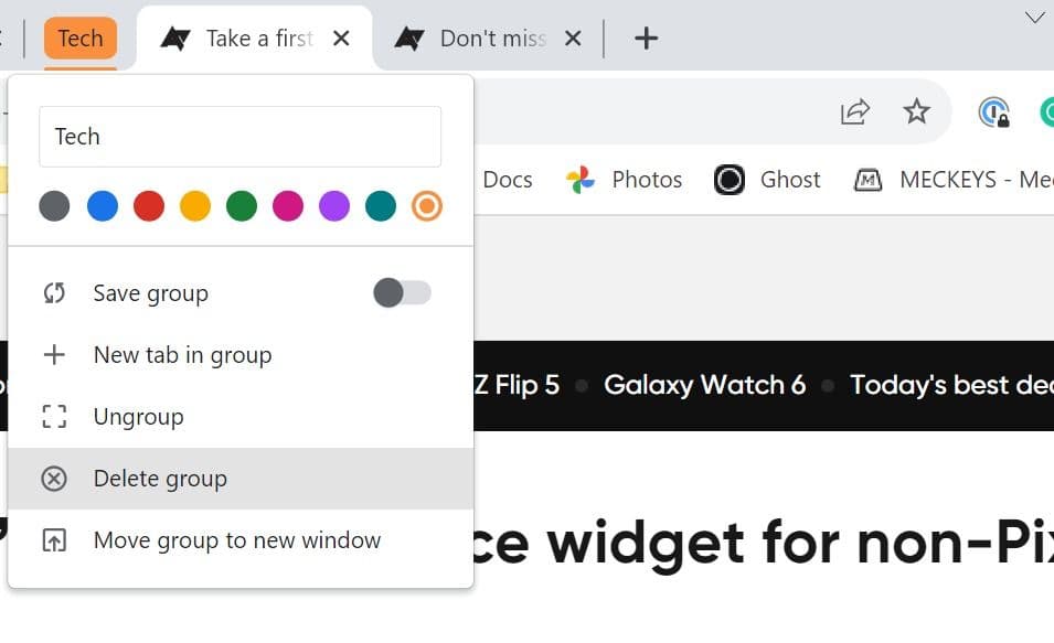 δημιουργήστε μια ομάδα στο Chrome