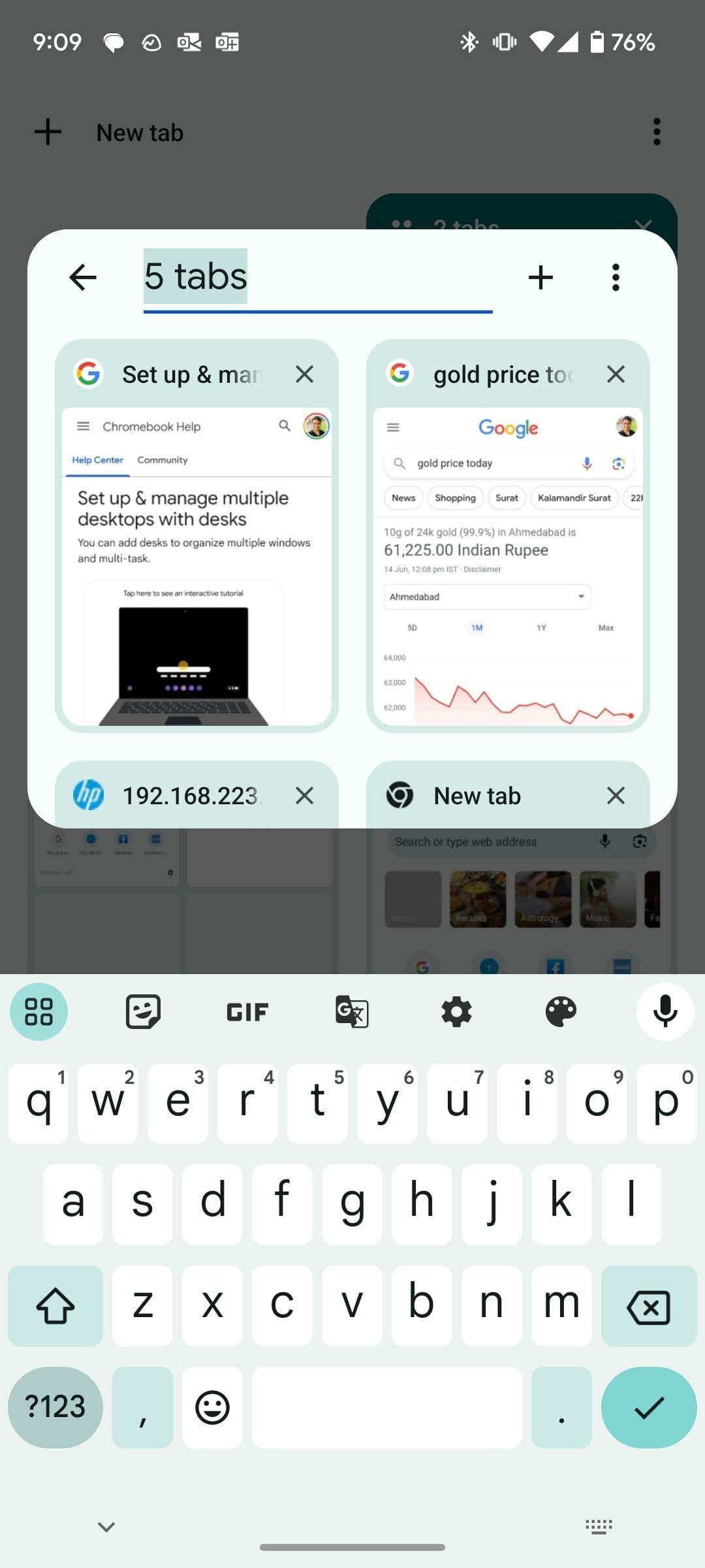 μετονομάστε την ομάδα καρτελών στο Chrome