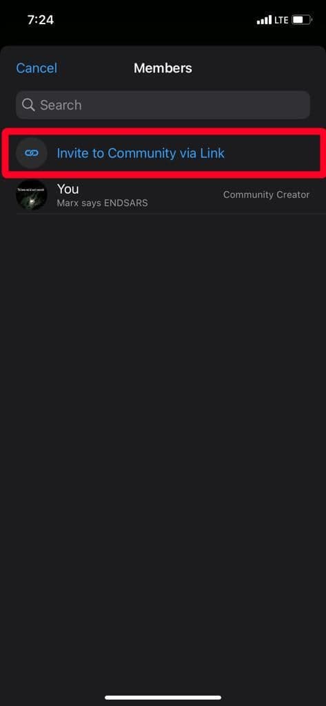 WhatsApp community invite link